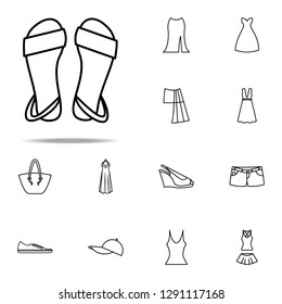 sandals icon. Summer Clothes icons universal set for web and mobile