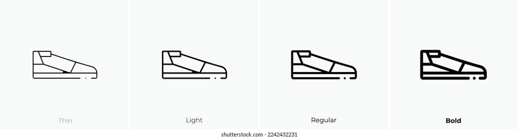 sandals icon. Thin, Light Regular And Bold style design isolated on white background