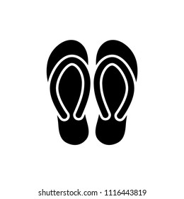 Sandals Icon Vector Stock Vector (Royalty Free) 1116443819