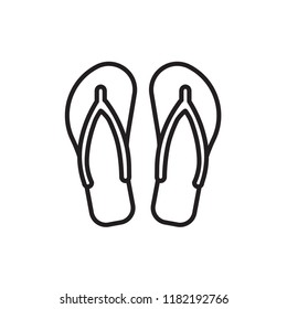sandals icon vector design line style