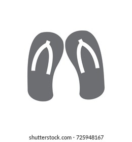 Sandals icon vector. Sandals glyph style design