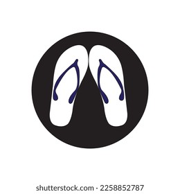 sandals icon vector illustration symbol design