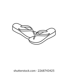 sandals icon vector illustration symbol design