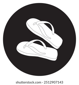 sandals icon vector illustration symbol design