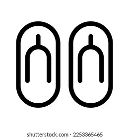 Ilustración de diseño de símbolo de vectores de iconos de sandalias