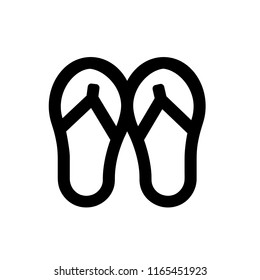 Sandals icon,vector illustration. Flat design style. vector sandals icon illustration isolated on White background, sandals icon Eps10. sandals icons graphic design vector symbols.