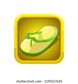 Sandals Illustration icon with frame