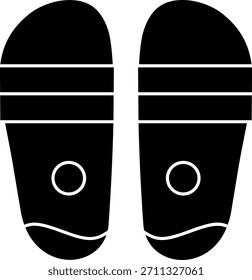 Sandalias de línea de Vector Icon Design