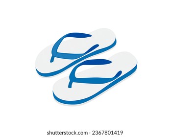 Sandals on a white background.
