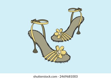 Sandals are an open type of shoe, consisting of a sole held to the wearer's foot by straps going over the instep and around the ankle.