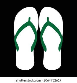 sandals for relaxing. icon vector illustration