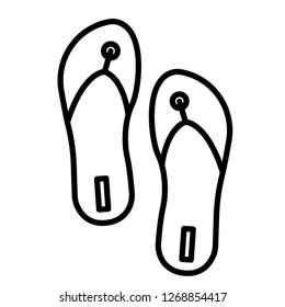 Sandals vector icon