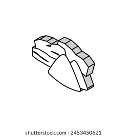sandalwood aromatherapy isometric icon vector. sandalwood aromatherapy sign. isolated symbol illustration