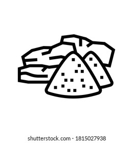 sandalwood aromatherapy line icon vector. sandalwood aromatherapy sign. isolated contour symbol black illustration