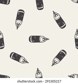 sandbag doodle seamless pattern background