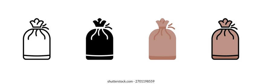 Sandbag-Symbolpaket in mehreren Stilen