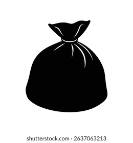 Sandbag Weight Training Functional Gear Silhouette Vector Art Illustration