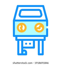 sandblasting chamber color icon vector. sandblasting chamber sign. isolated symbol illustration