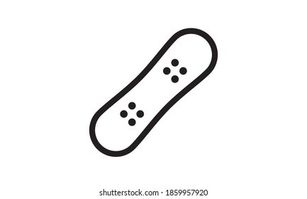 Sandboarding black line icon on white background. Extreme. Descent from the snowy slope on a snowboard. Pictogram for web page, mobile app, promo. UI UX GUI design element.