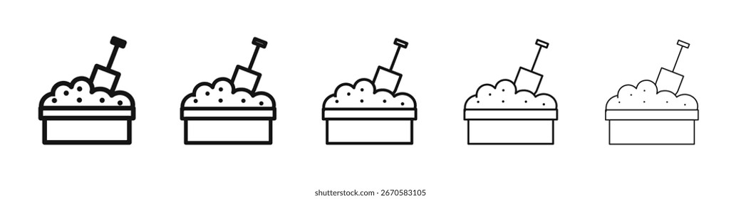 Sandbox icon design, logo, app, UI. Vector illustration, EPS