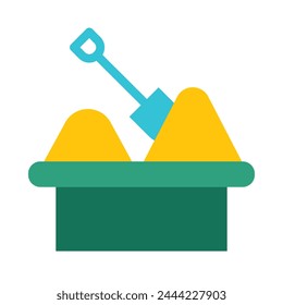 Sandbox Vector Flat Icon Design