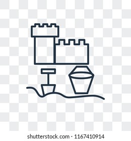 Sandbox vector icon isolated on transparent background, Sandbox logo concept