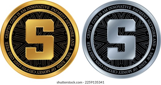 sandbox-sand  virtual currency logo illustration. vector illustrations.