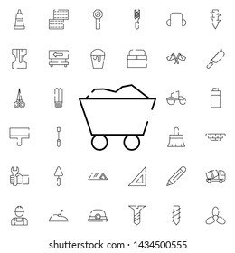 sand-cart icon. Universal set of construction for website design and development, app development