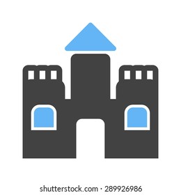Sandcastle, beach, play icon vector image. Can also be used for summer, recreation and fun. Suitable for use on mobile apps, web apps and print media.