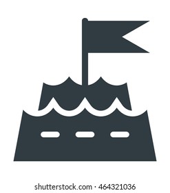 Sandcastle Colored Vector Icon