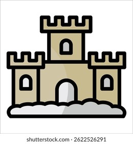 Sandcastle Icon Element für Design