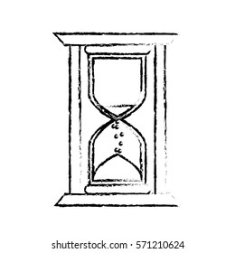 sandclock hourglass icon image vector illustration design 