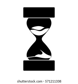 sandclock hourglass icon image vector illustration design 