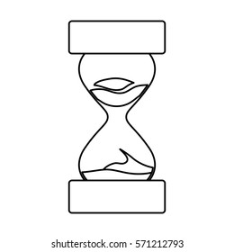 sandclock hourglass icon image vector illustration design 