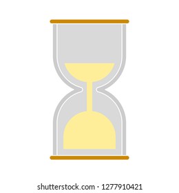 sand-clock icon - sand-clock isolated , hourglass countdown illustration- Vector hourglass