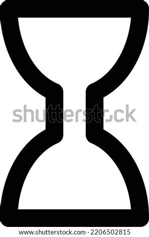 Sandclock icon, symbol or logo