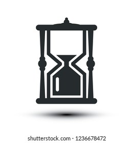 Sandclock Icon. Vector Hourglass Symbol.