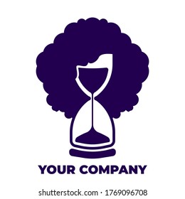sandclock logo vector for women