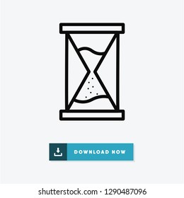 Sandclock vector icon