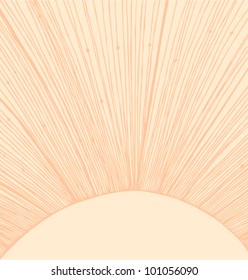 Sand-colored sun rays background