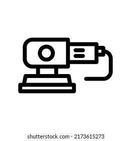 sander line icon illustration vector graphic