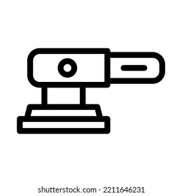 sander line icon illustration vector graphic