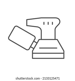 Icono de contorno de línea de la herramienta Sander