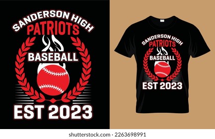 Sanderson high patriots baseball est 2023