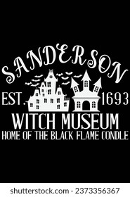 Sanderson Witch Museum Home eps cut file for cutting machine