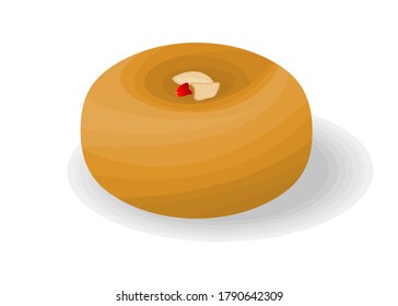 Sandesh Indian Sweets or Mithai Food Vector