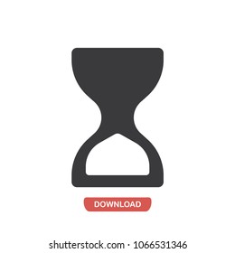 Sandglass clock vector icon