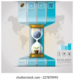 Sandglass Global Ecology And Environment Infographic Design Template
