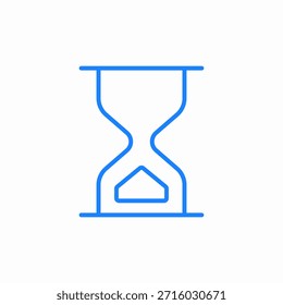 Vector de signo de icono de sandglass