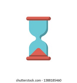 sandglass icon vector flat style design